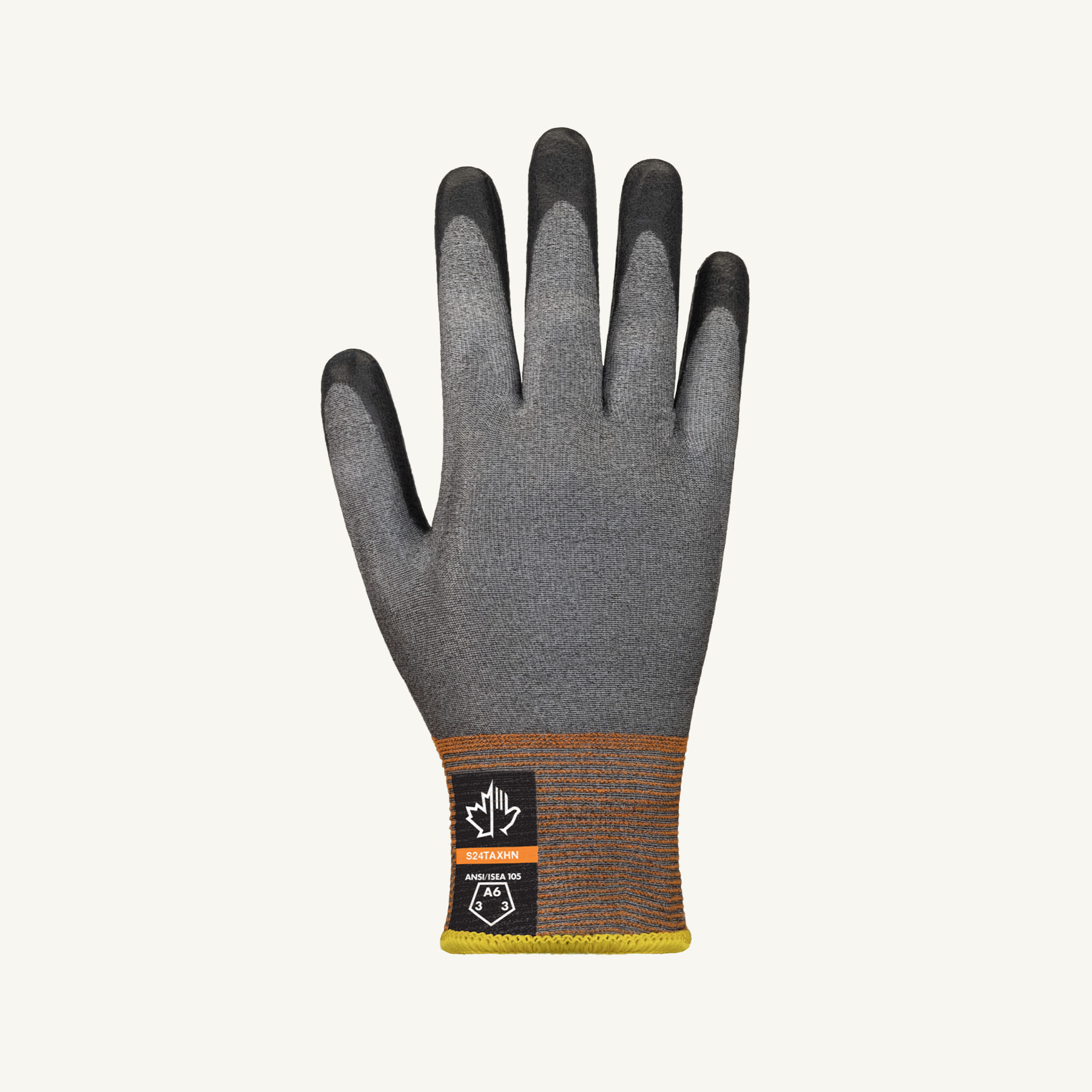 Superior Glove® Dexterity Max™ S24TAXHN Haptica™ Foam Nitrile Coated A6 Glove - palm